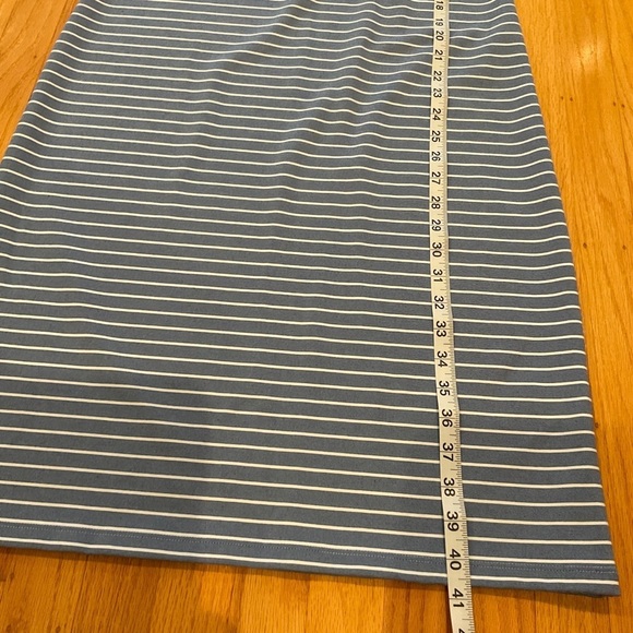 NWT Sonet James Reese Blue & White Stripe A Play Dress Medium - Picture 7 of 11